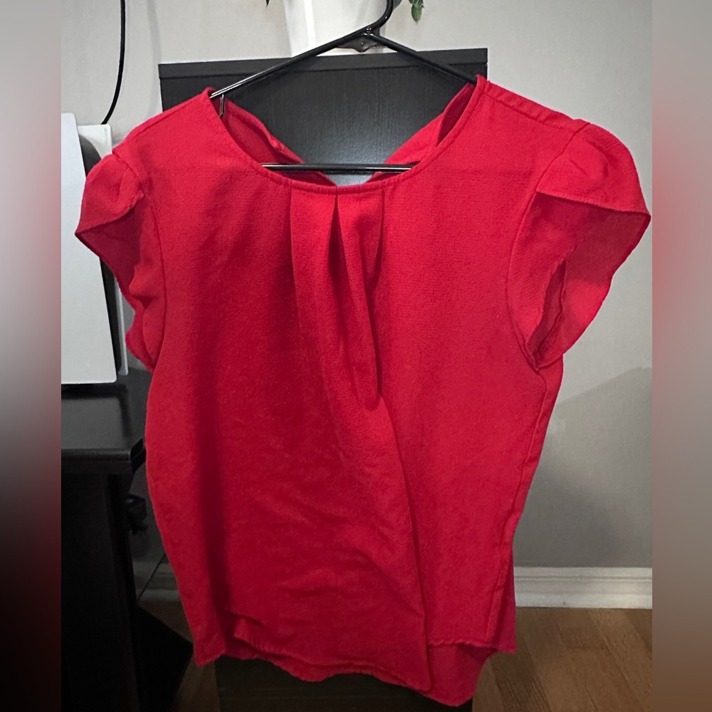Red blouse